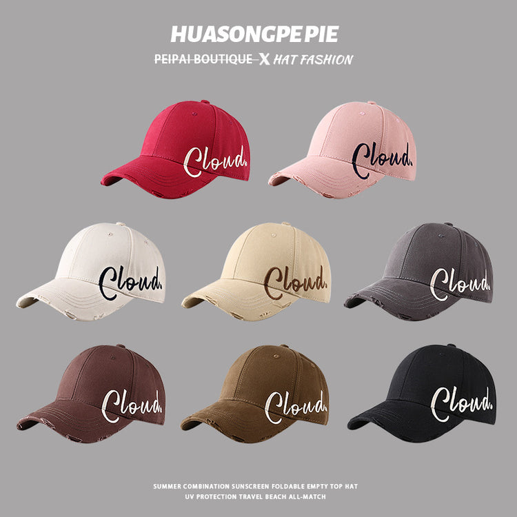 流行帽子|棒球帽女百搭浪漫休閒帽學生情侶顯臉小鴨舌帽硬頂潮流遮陽帽男「C3725」24.03-2