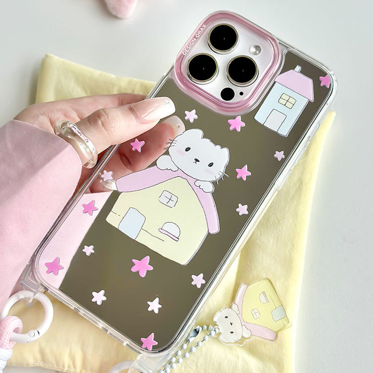 手機殼|蘋果15手機殼iPhone14pro適用12掛繩鏡面殼13promax卡通11「WL0038」24.07