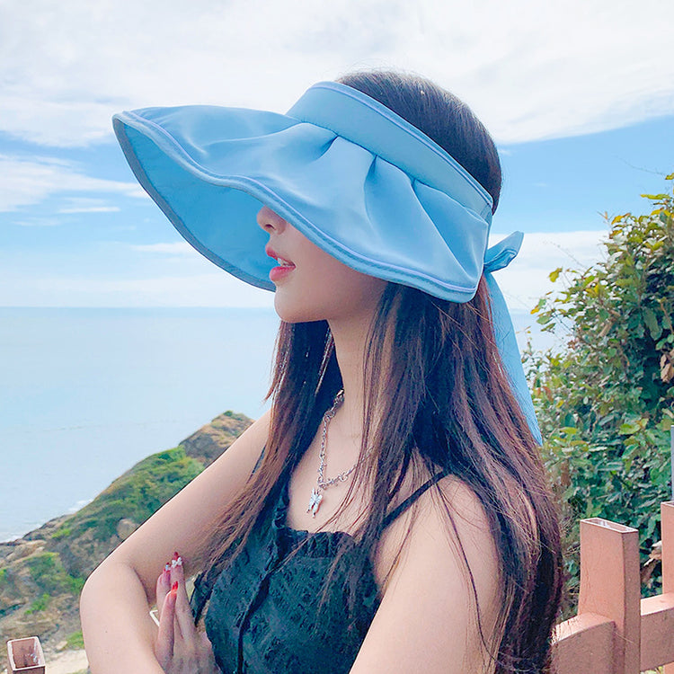 流行帽子|夏季新款防紫外線帽子女大帽檐遮陽漁夫帽戶外出遊百搭防曬太陽帽「C2031A」25.04-3