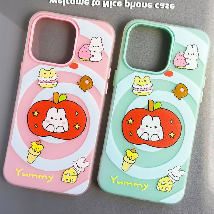 手機殼|iPhone16promax手機殼14膚感果凍蘋果15pro適用12手繩13卡通「WL0307」24.09-2