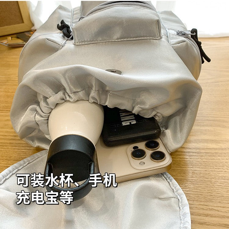 致青春|簡約小眾雙肩包質感翻蓋休閒學院風書包大容量時尚時尚女士包包「2108-121」24.12-2