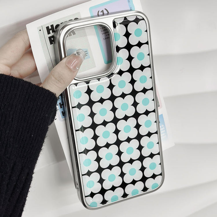 手機殼|蘋果16ProMax條紋13Pro適用蘋果14/13/12電鍍銀邊滴膠「LR1604」25.04-4