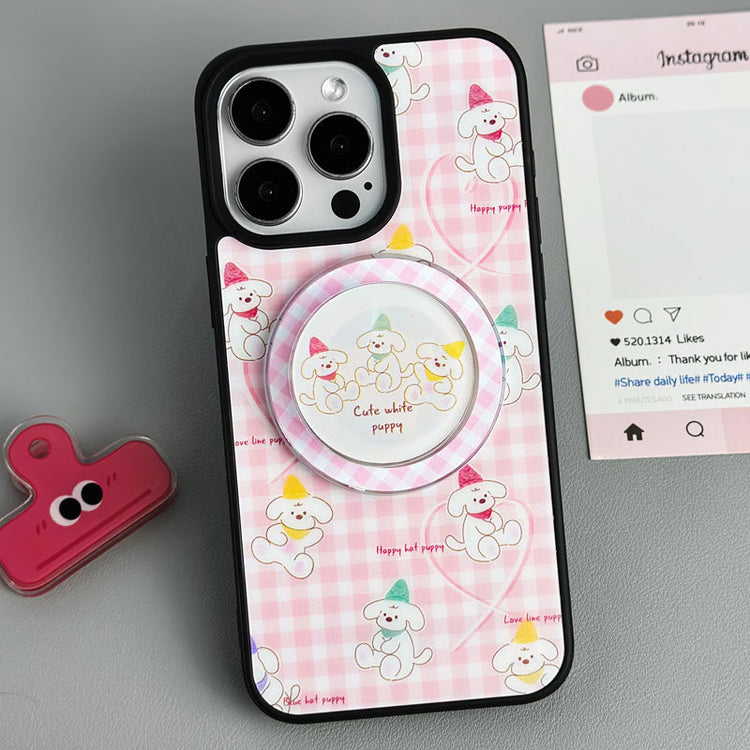 手機殼|蘋果16手機殼15磁吸磨砂黑框殼13適用iPhone14Promax磁吸支架「LR1176」24.12-2