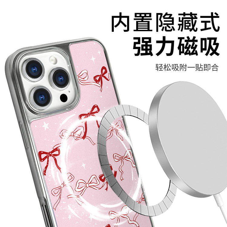 手機殼|蘋果16手機殼ins風磁吸AG磨砂碳纖紋12適用iPhone14Pro小米15「LR1370」25.05-2