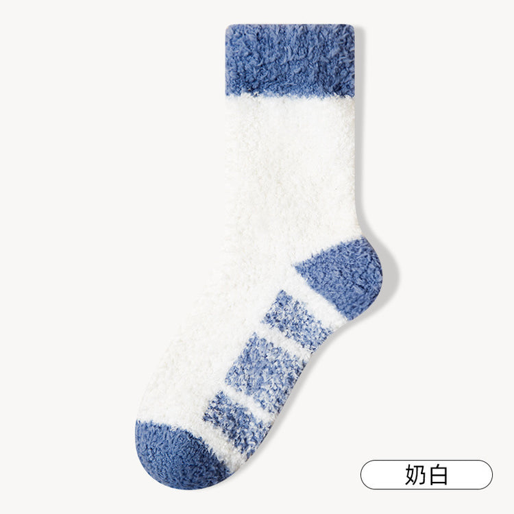 女襪|加絨加厚襪子男秋冬季蓄熱保暖珊瑚絨襪彈力舒適好搭諸暨襪子批發「AD2421」24.12-1