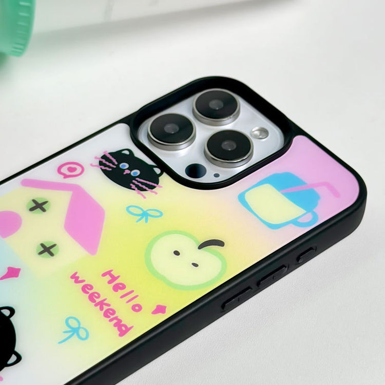 手機殼|13磨砂黑框殼蘋果16手機殼女iPhone15Promax批發14Pro適用12「WL0136」24.10-2