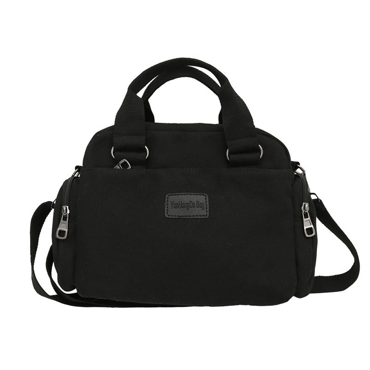 致青春|跨境女士斜背包2024新款潮流單肩包日系大容量帆布百搭手提「668-280」24.03-2