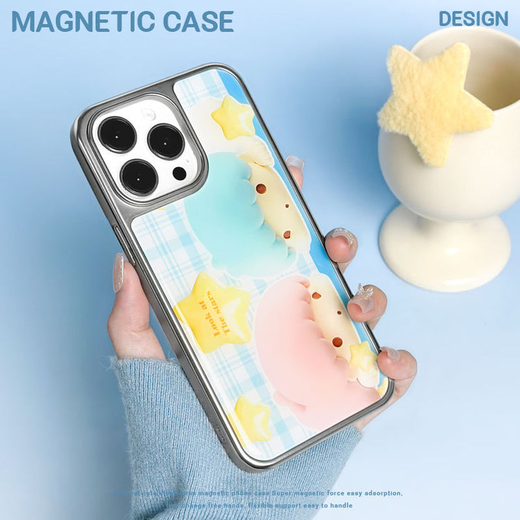 手機殼|iPhone17Pro手機殼15蘋果16適用ins風華為PURA80電鍍銀邊滴膠「LR2005」25.09-3