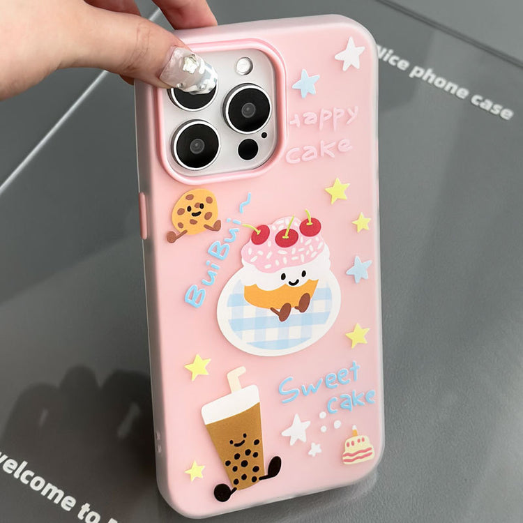 手機殼|蘋果16手機殼iPhone14promax膚感果凍15pro適用12卡通11手繩「WL0284」24.11-1