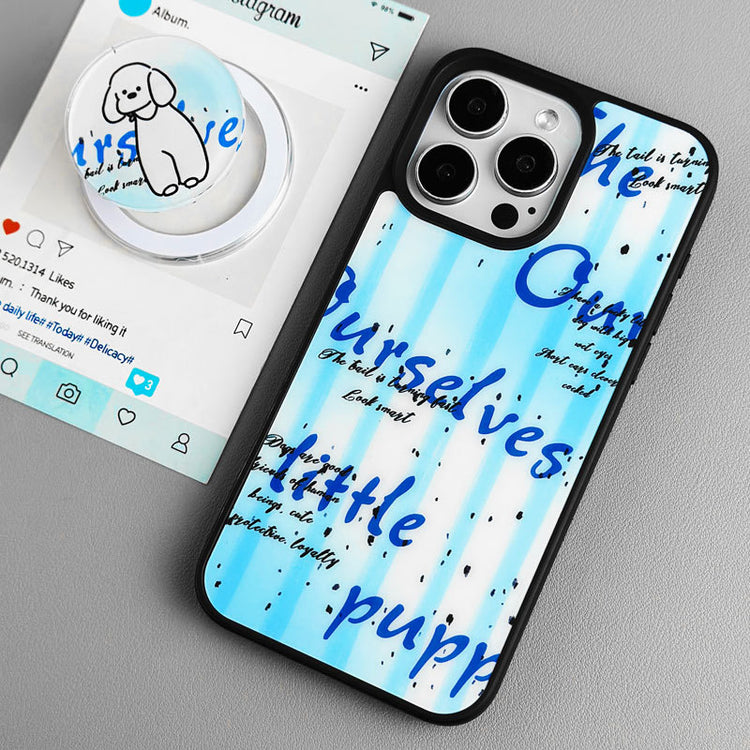 手機殼|iPhone15磁吸磨砂黑框殼14Promax磁吸支架適用12蘋果16手機殼「LR1230」24.12-2