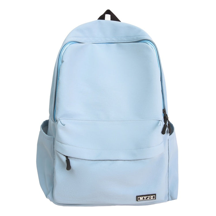 致青春|韓版ins大容量校園簡約時尚純色書包女大學生國中高中生雙肩背包「6062-128」25.07-4