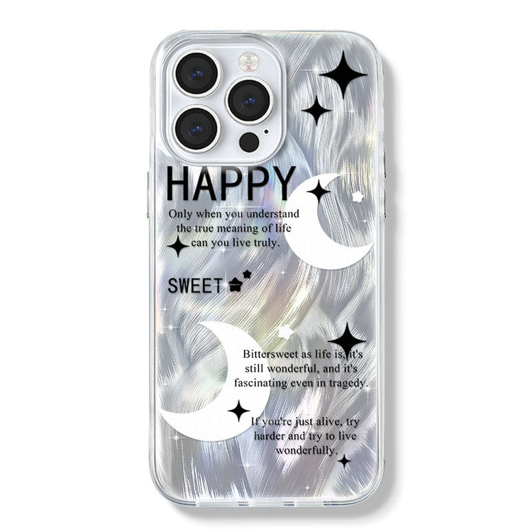 手機殼|iPhone15pro羽紗手機殼女蘋果14/13硅膠11適用12Pro大孔透明「ZQ0126」24.07