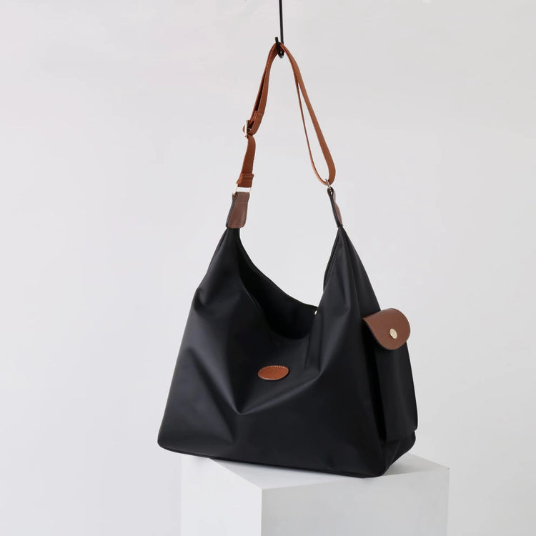 質感真皮|王菲同款2025新款大容量牛津布頭層牛皮托特包高級感通勤斜背包「3789」25.03-1