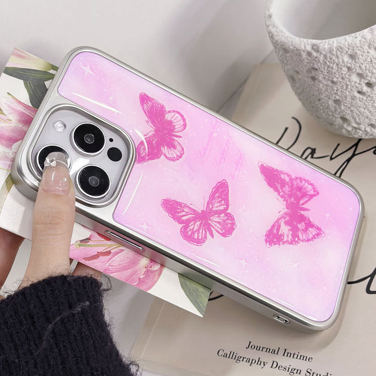 手機殼|iPhone14pro蘋果16手機殼15適用電鍍銀邊滴膠13Proma小米14「LR1440」25.03-4
