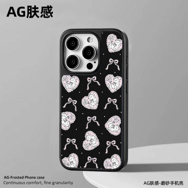 手機殼|蘋果16手機殼磁吸AG磨砂碳纖紋15iPhone14適用ins風13Promax「LR1380」25.04-2
