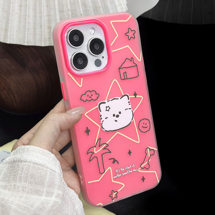 手機殼|蘋果15手機殼iPhone16卡通13膚感果凍14適用12二合一11promax「LR1750」25.07-4
