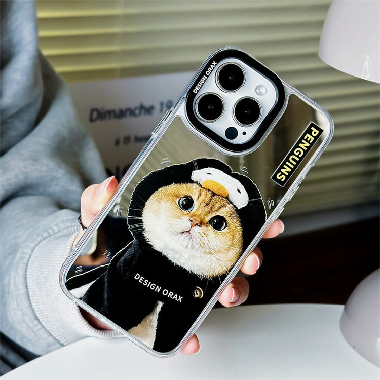 手機殼|蘋果手機殼15promax適用iPhone14Pro三合一鏡面13創意11批發「WM0037」24.07