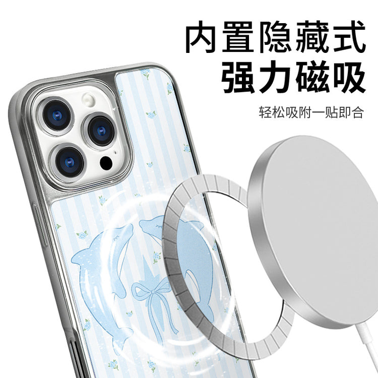 手機殼|蘋果16手機殼磁吸AG磨砂碳纖紋12適用iPhone14Pro可愛小米15「LR1377」25.05-2