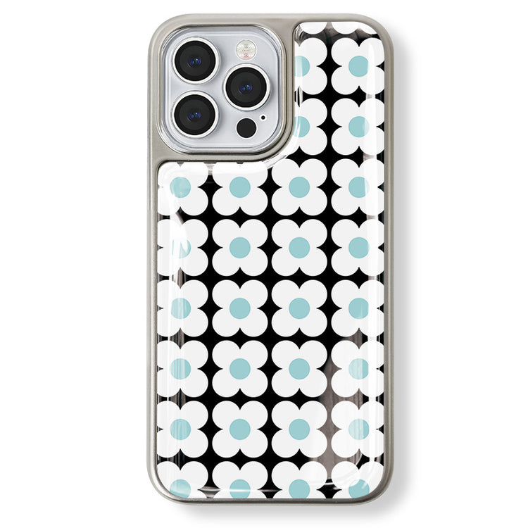 手機殼|蘋果16ProMax條紋13Pro適用蘋果14/13/12電鍍銀邊滴膠「LR1604」25.04-4