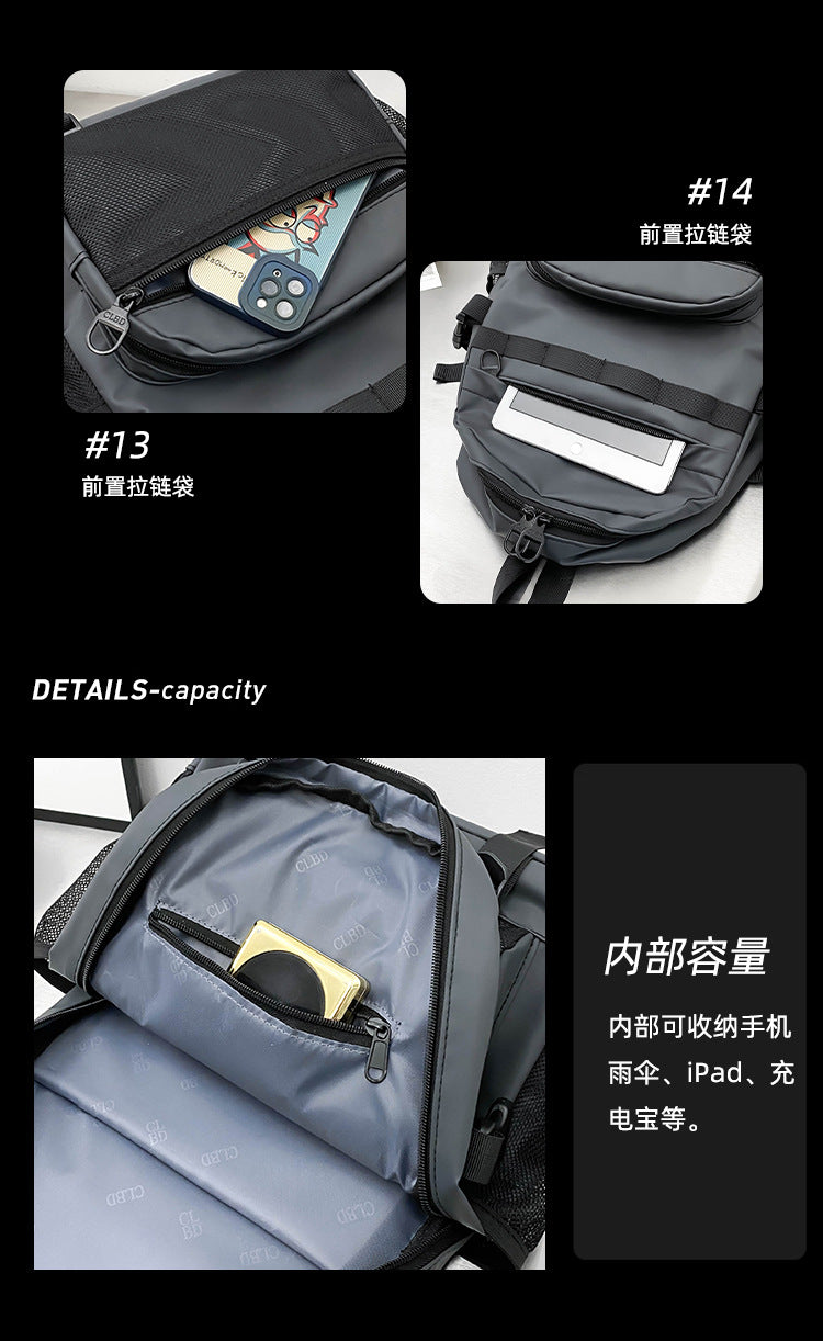 致青春|時尚休閒簡約潮流大容量背包男女通用新外出高顏值雙肩包「9656-290-4」24.04-3