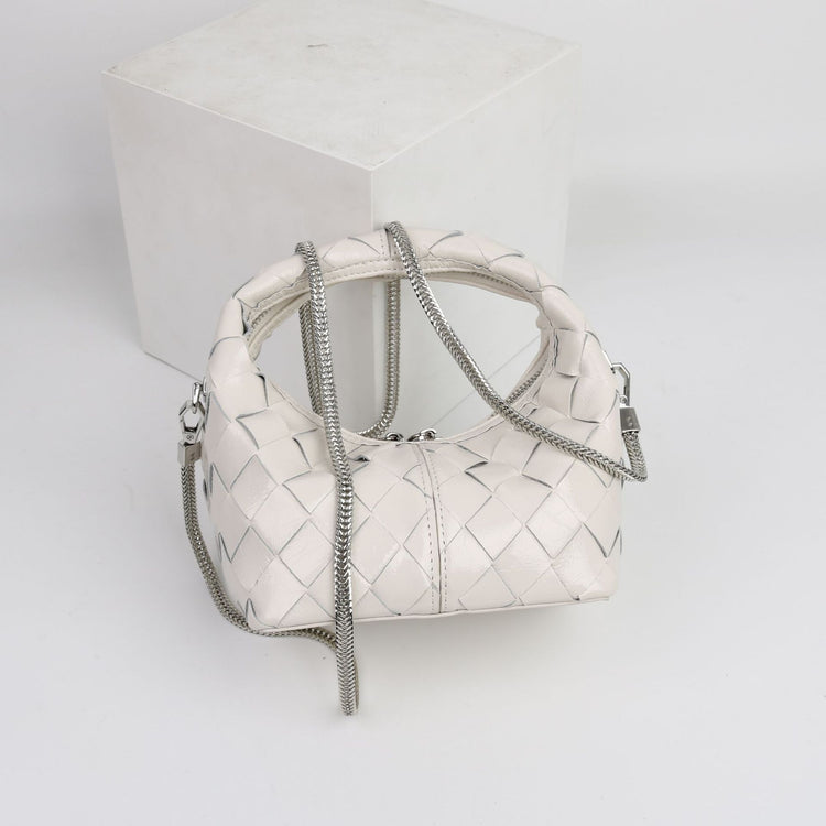 質感真皮|2024新牛皮手腕真皮便當訂製編織女包潮流歐美手柄單肩斜挎包「3328」24.04-4