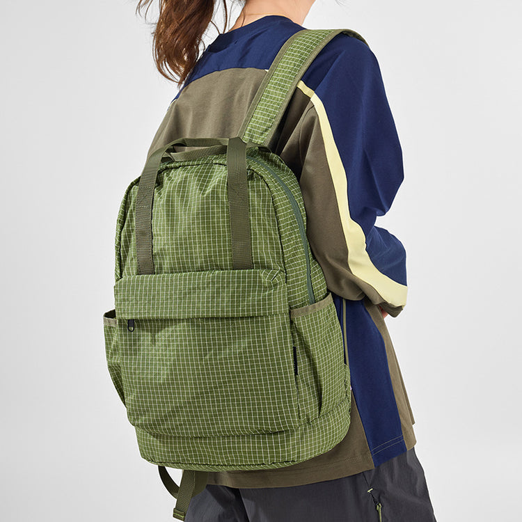 致青春|新品雙肩背包男百搭休閒可折疊大容量背包戶外通勤背包旅行包「9769-123」25.10-1