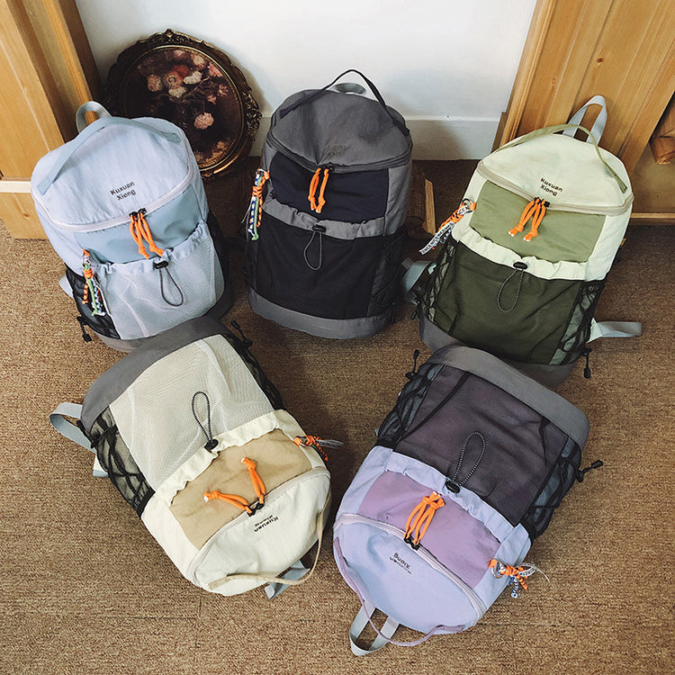 致青春|大容量雙肩背包小眾設計感通勤百搭學生書包輕便戶外運動雙肩包「8235-127」25.08-4