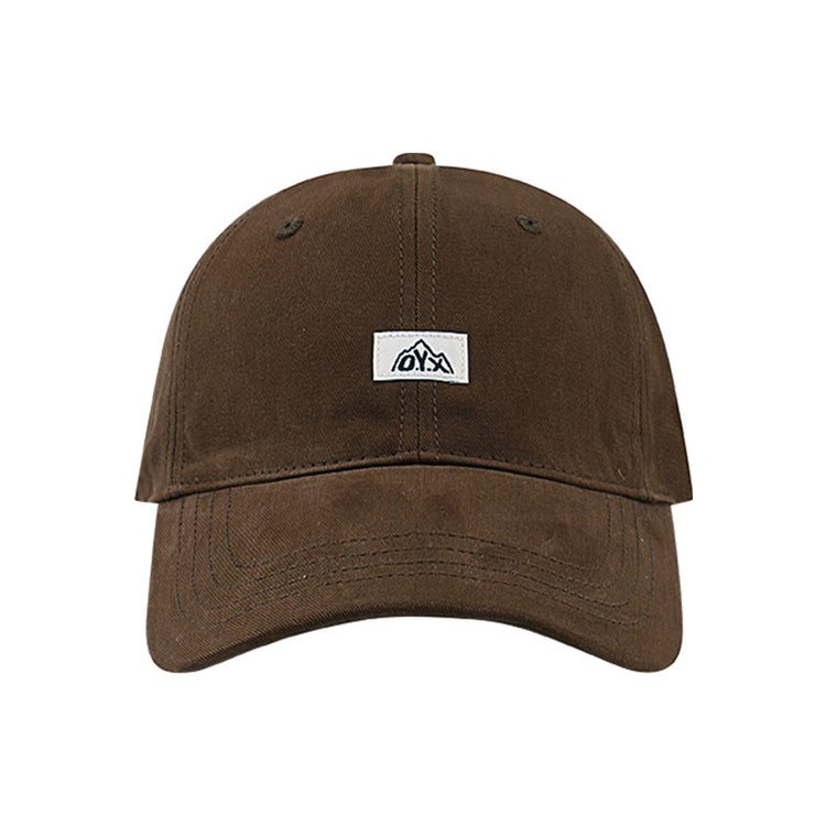 流行帽子|貼布小山棒球帽男女顯臉小百搭遮陽帽出行旅遊防紫外線軟頂鴨舌帽「C3595」24.01-2