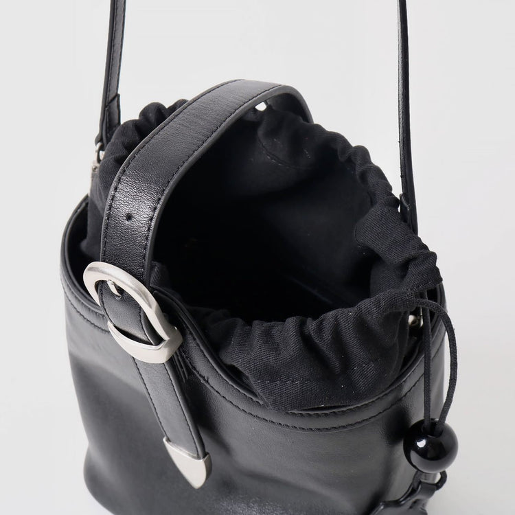 質感真皮|秋冬新款新中式復古水桶包女歐洲站真皮手提菜籃子包通勤單肩包女「15159」24.11-3