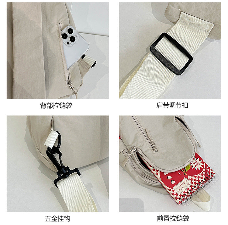 致青春|工裝風簡約單肩包2025跨國新款休閒ins男背包純色百搭斜背包批發「0997-122」25.03-4