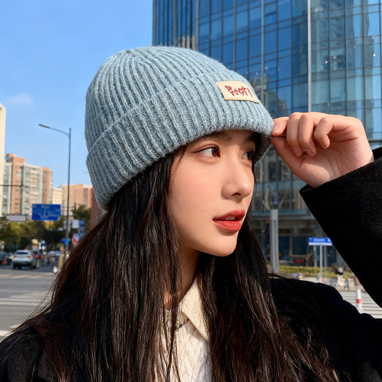 流行帽子|帽子女2025秋冬新款大頭圍顯臉小針織帽加厚防寒冷帽保暖毛線帽男「C5768」25.11-2