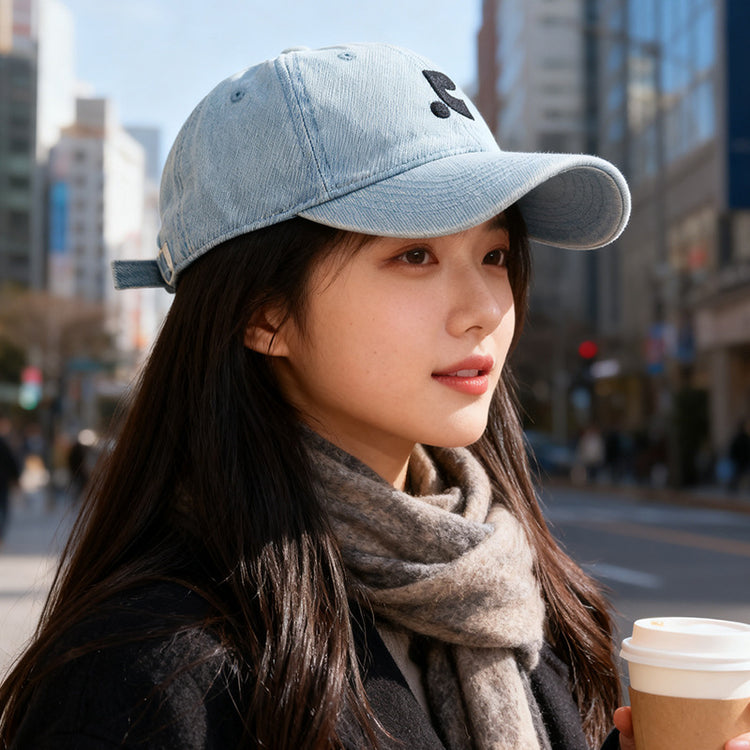 流行帽子|2025新款牛仔棒球帽子女戶外顯臉小水洗鴨舌帽男情侶百搭遮陽帽潮「C5104A」25.10-1