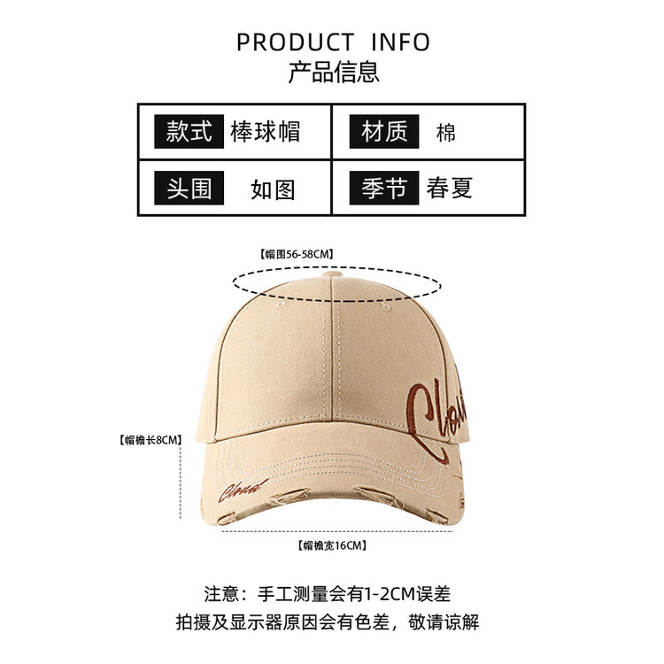 流行帽子|棒球帽女百搭浪漫休閒帽學生情侶顯臉小鴨舌帽硬頂潮流遮陽帽男「C3725」24.03-2