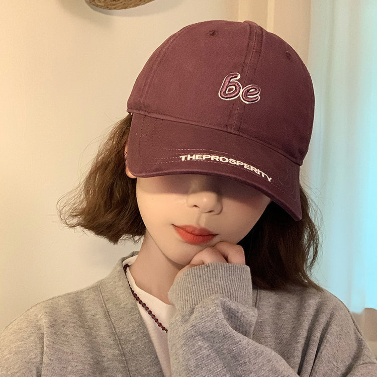 流行帽子|韓版棒球帽春夏時尚字母刺繡鴨舌帽百搭學生顯臉小戶外遮陽防曬帽「C4887」24.12-5