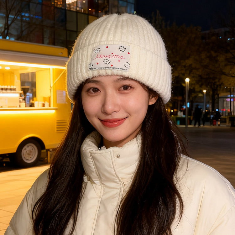 流行帽子|韓系大頭圍帽子女秋冬加厚保暖針織帽顯臉小護耳毛線帽男包頭冷帽「C5753」25.11-1