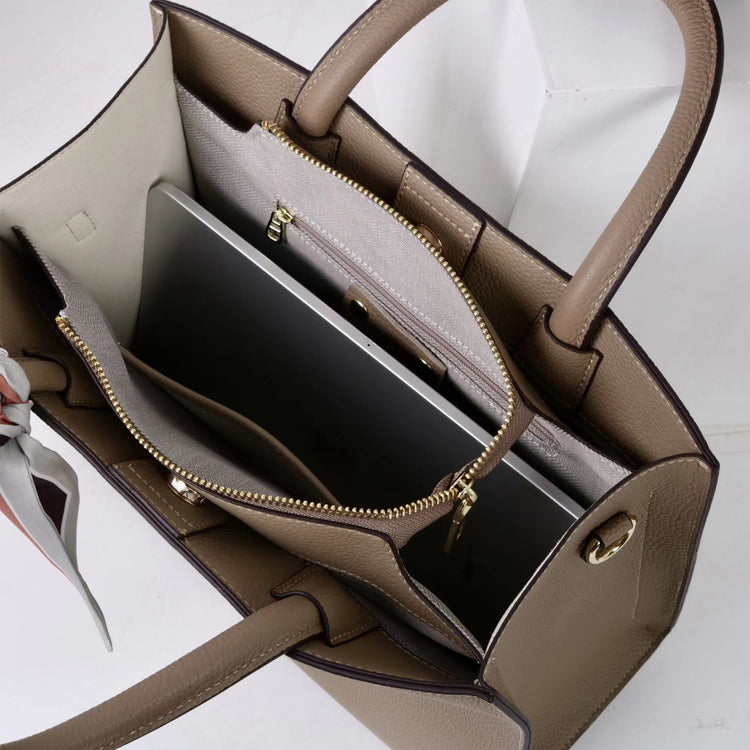 質感真皮|2025春夏新款手提包女士大容量質感單肩包簡約通勤斜背包小眾設計「OS793」25.05-2