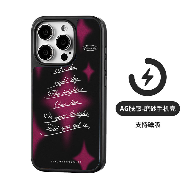 手機殼|蘋果16手機殼iPhone14pro適用13磁吸AG磨砂碳纖紋殼15Promax「LR1435」25.04-2