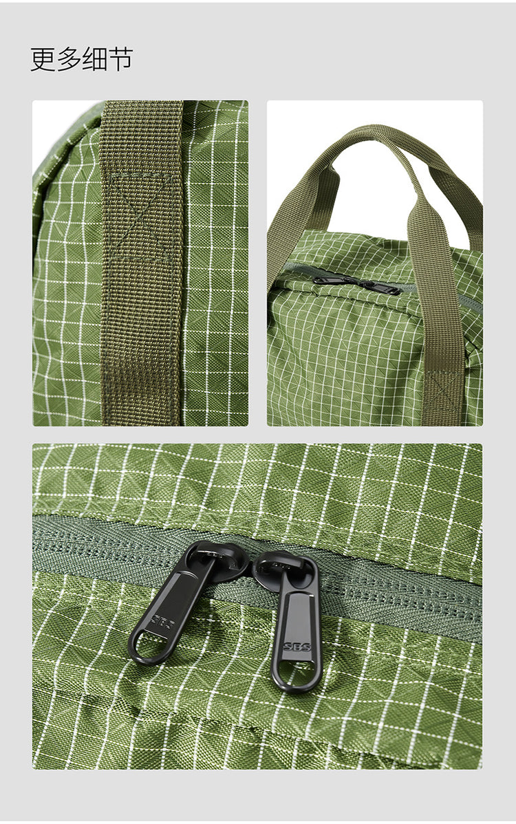 致青春|新品雙肩背包男百搭休閒可折疊大容量背包戶外通勤背包旅行包「9769-123」25.10-1