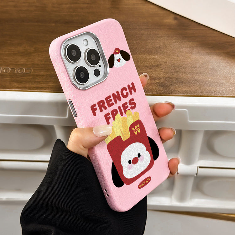 手機殼|iPhone16適用15批發14蘋果13Promax手機殼12銀框皮紋殼11卡通「LR1177」25.04-3