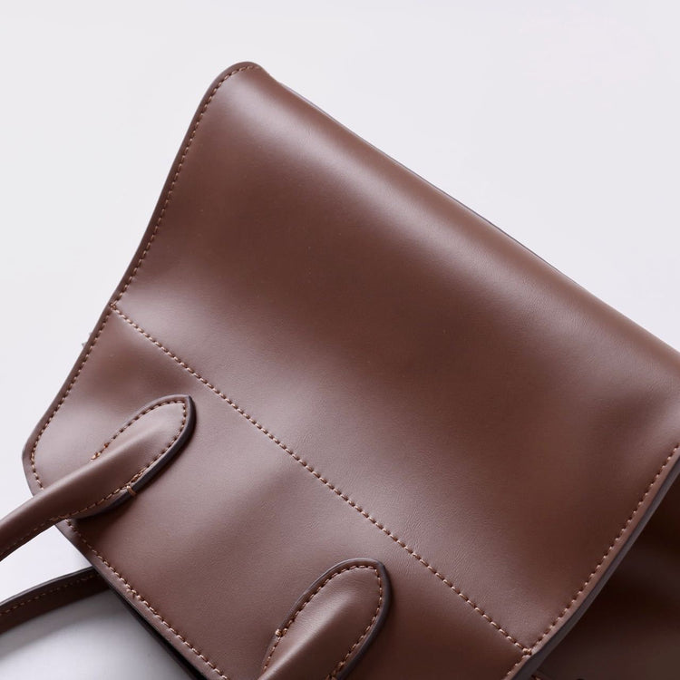 質感真皮|牛皮包2024年春夏新款大容量托特包真皮百搭通勤單肩簡約手提包女「3179」24.11-2