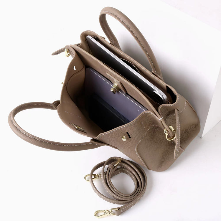 質感真皮|2025新款高級感輕奢頭層牛皮百搭高級感手提包斜背包「OS9095」25.09-5