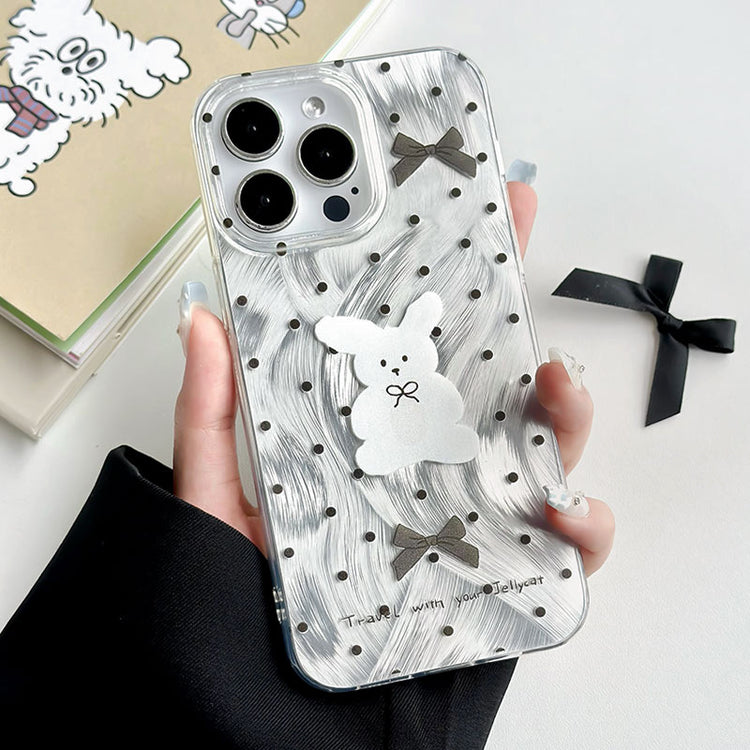 手機殼|iPhone15手機殼適用12大孔透明13羽紗11卡通蘋果14Promax「WL0045」24.07