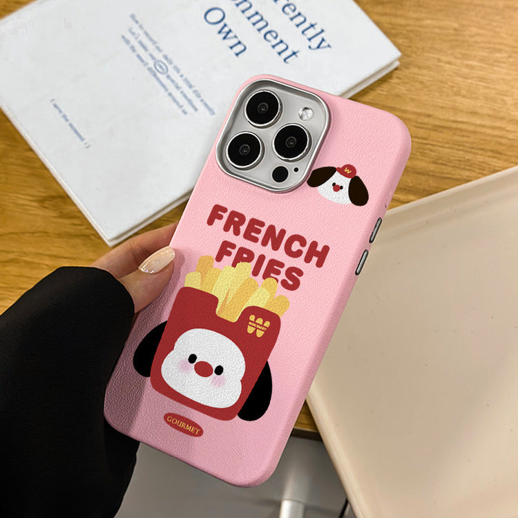 手機殼|iPhone16適用15批發14蘋果13Promax手機殼12銀框皮紋殼11卡通「LR1177」25.04-3