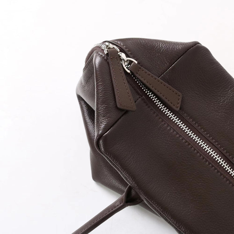 質感真皮|2025新頭層牛皮大容量手提輕奢單肩包休閒通勤高級感腋下托特包「6166」25.11-2