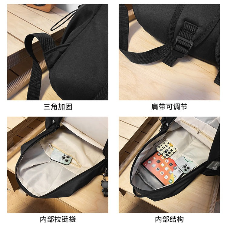 致青春|2024年新尼龍雙肩包機能包街頭潮流工裝風中性風通勤短途旅行背包「8152-130」24.07-2