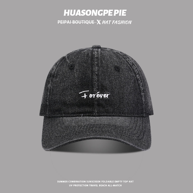 流行帽子|帽子牛仔棒球帽春夏運動時尚潮搭戶外鴨舌帽學生顯臉小遮陽帽子男「C3103」24.04-3