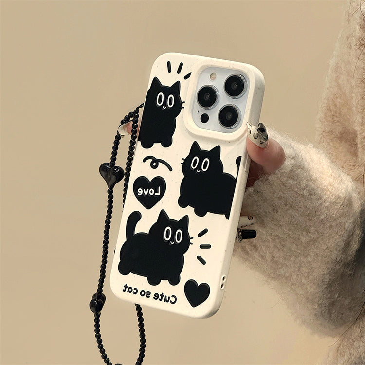 手機殼|iphone16Pro手機殼15Promax蘋果14小麥殼13/11卡通78plus手鍊「WYB0559」24.11-1