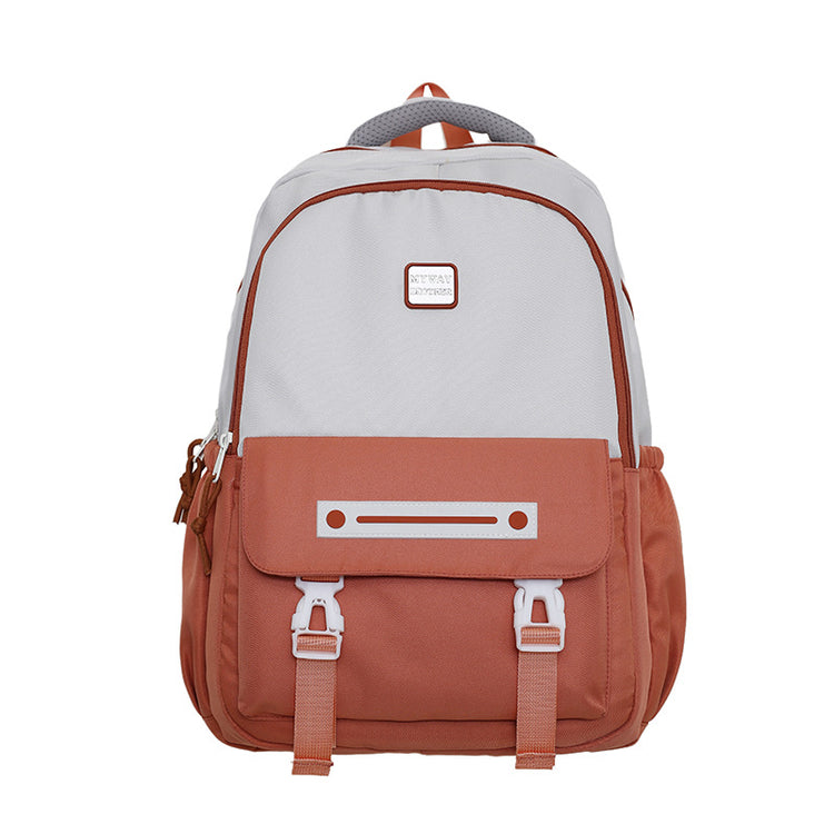 致青春|雙肩包男士簡約大容量電腦旅行背包韓版翻蓋大學生情侶雙肩包「543-133」24.09-2