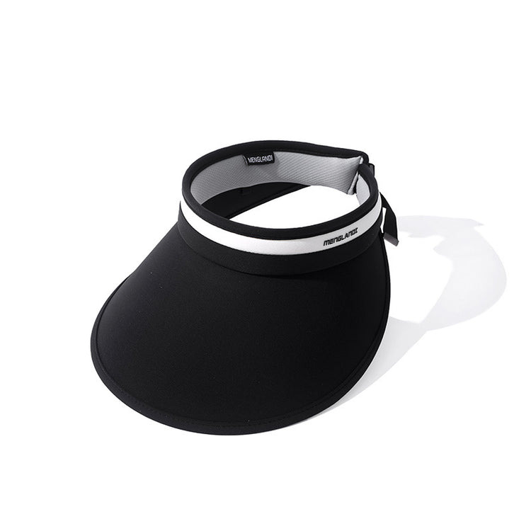 流行帽子|騎車防曬太陽帽夏季新款大檐遮臉防紫外線出遊沙灘空頂空頂帽帽子「C3957」24.05-3