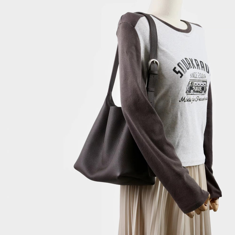 質感真皮|2025新頭層軟牛皮時尚百搭單肩斜背包高級感腋下包女包軟皮牛皮包「8315」25.09-4